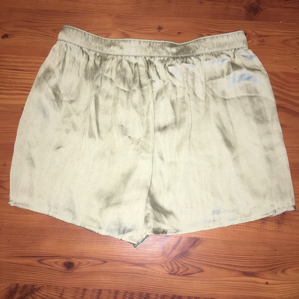 Satin Drawstring Shorts - Picture 2 of 4